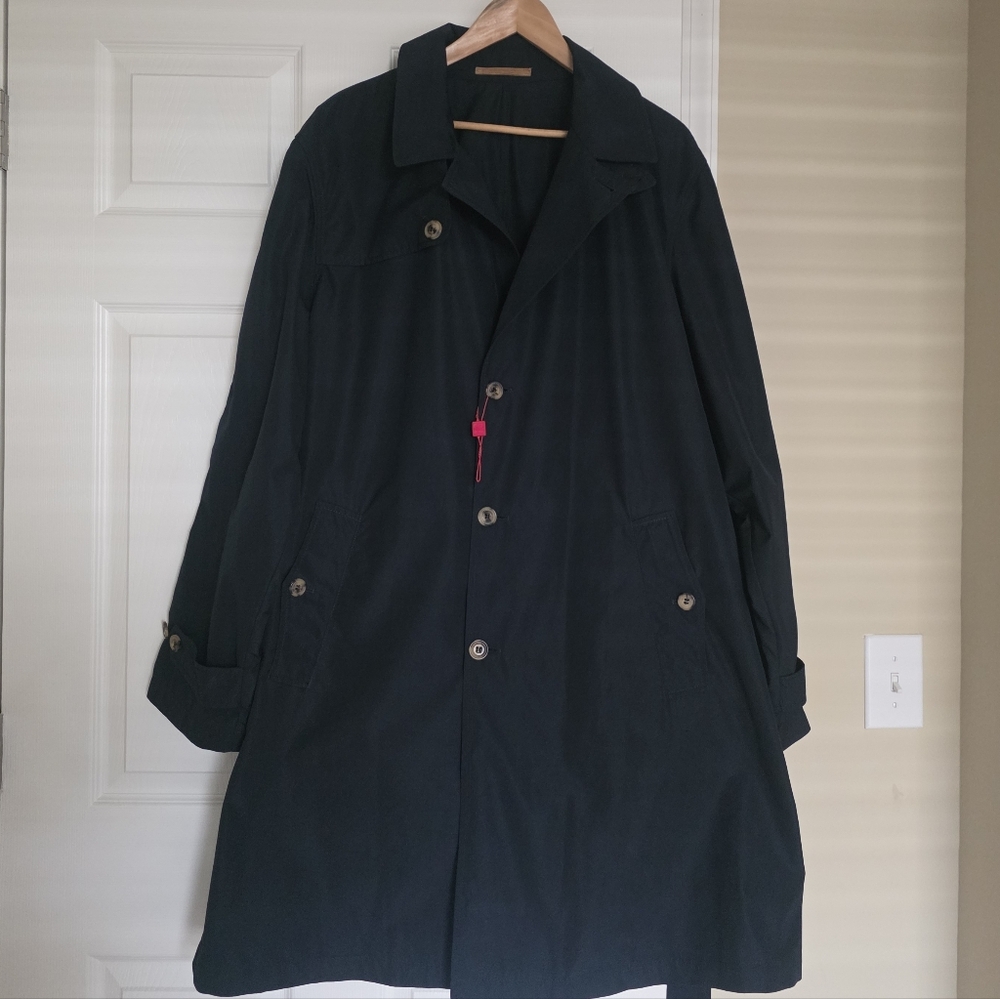 Pal Zileri Midnight Blue Trench Coat